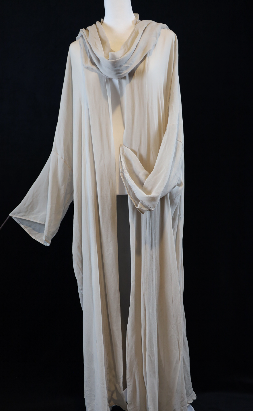Light Beige Outerwear Abaya & Hijab Set