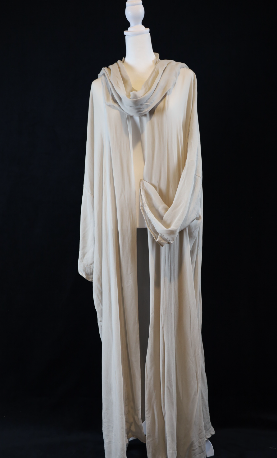 Light Beige Outerwear Abaya & Hijab Set