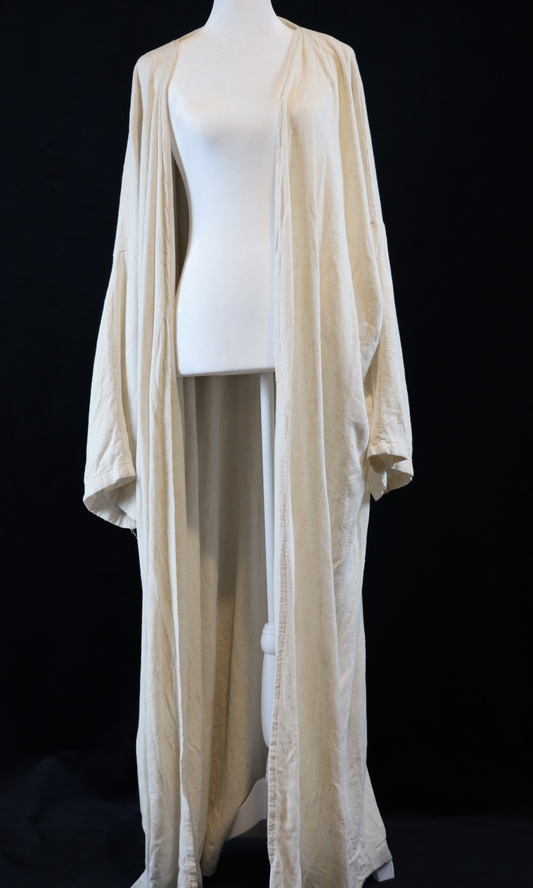 Cream Linen Abaya