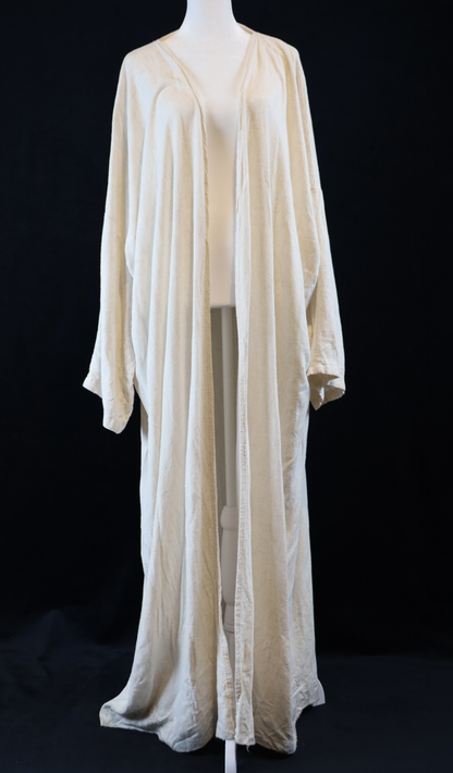 Cream Linen Abaya
